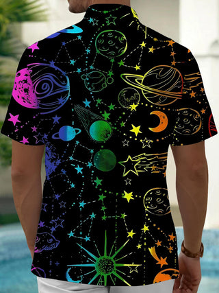 men's short sleeve shirt side view