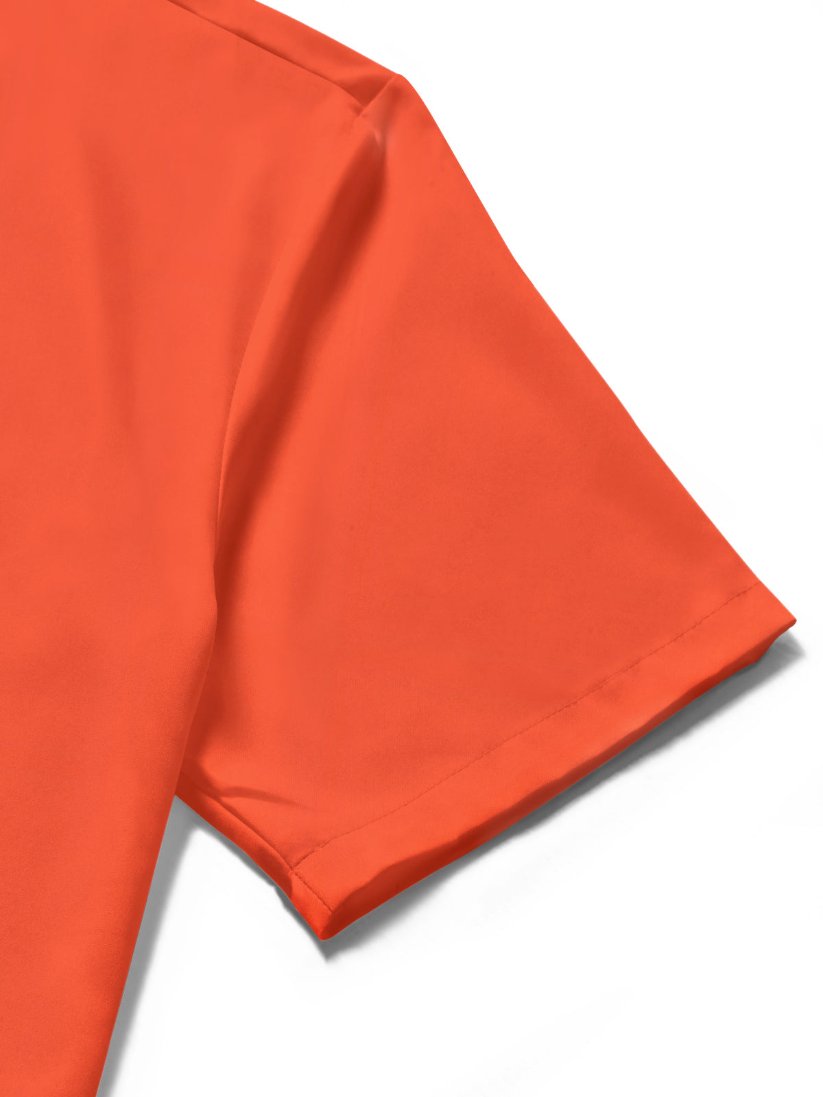 Funny Shrimp Print Men's Pocket Short Sleeve Shirts