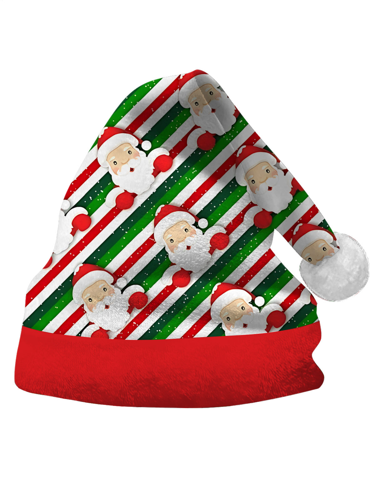 Santa Claus Print Men's Print Christmas Hat