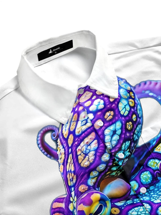 men's tropical shirt side view