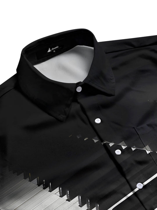 men's short sleeve shirt side view