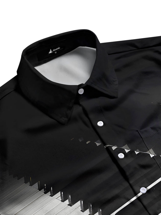 men's short sleeve shirt side view