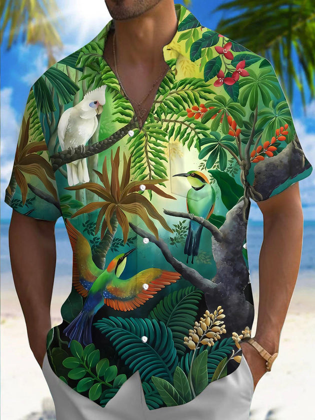 men's patterned sweater shirt front view