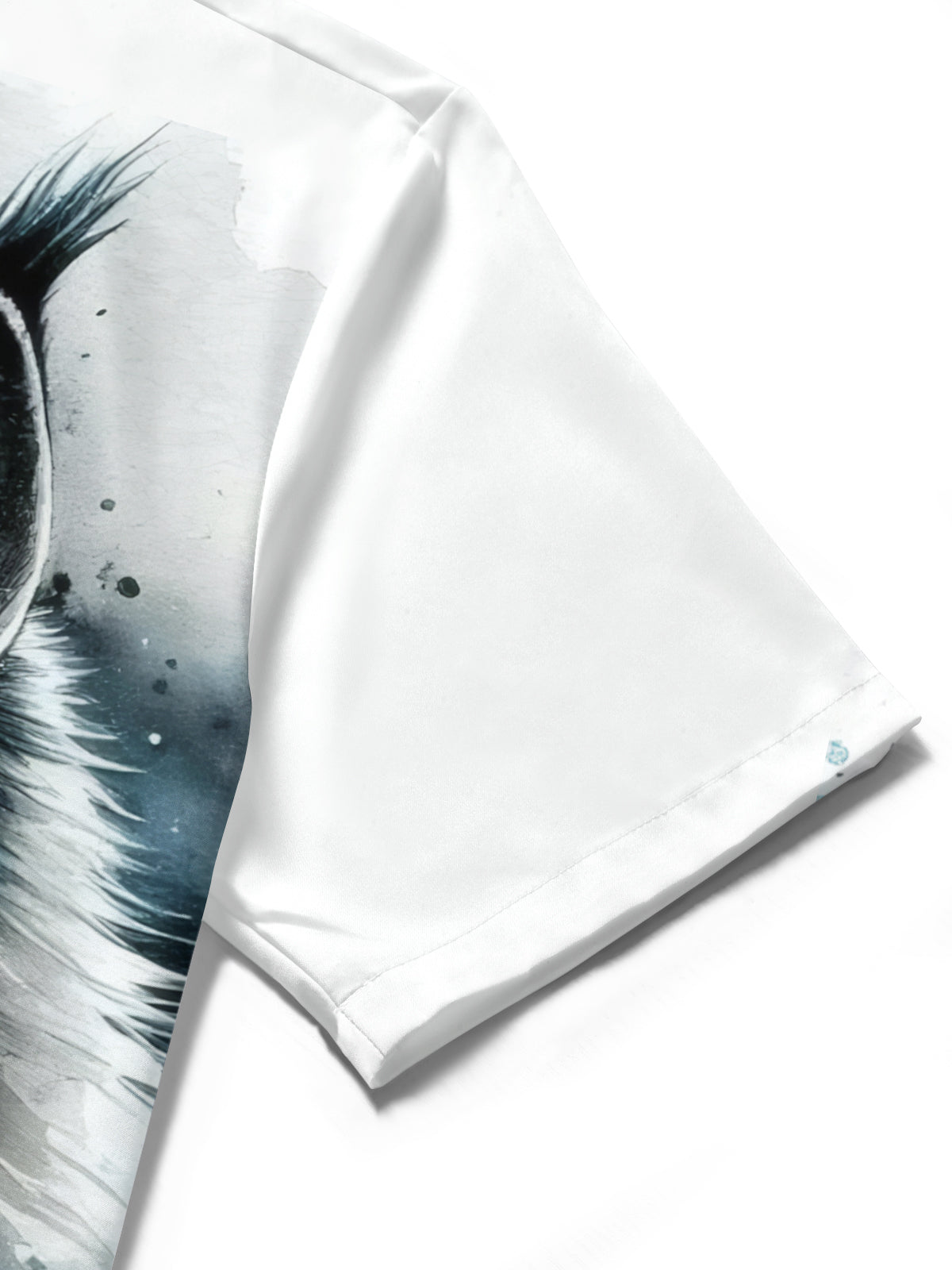 Cat Print Men's Pocket Short Sleeve Shirts