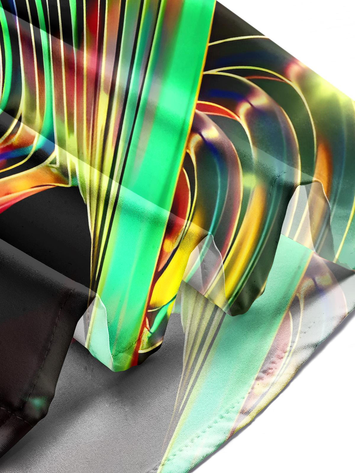 Abstract Men's Pocket Short Sleeve Shirts