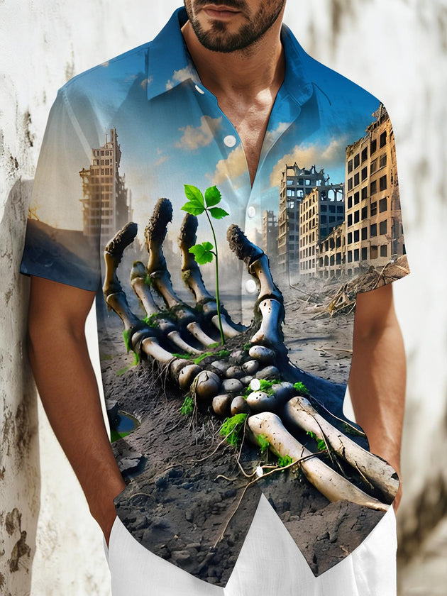 men's shirt front view
