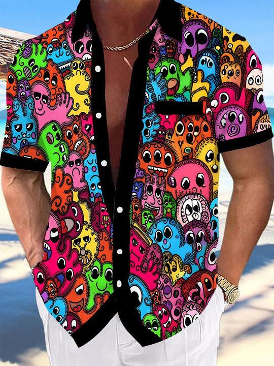Funny Men's Pocket Short Sleeve Shirts