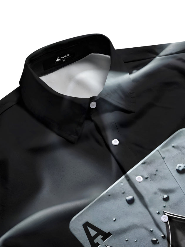 men's short sleeve shirt side view