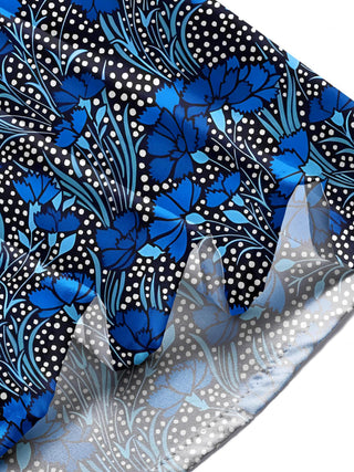 Men's floral pocket short sleeve shirt in a lifestyle scene