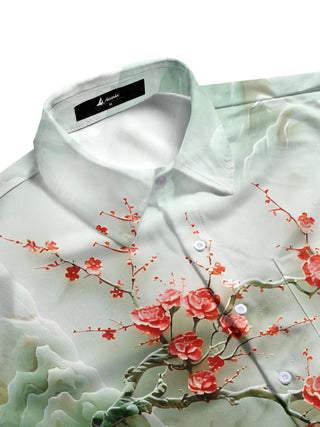men's botanical shirt side view