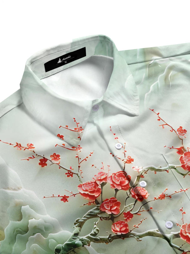 men's botanical shirt side view