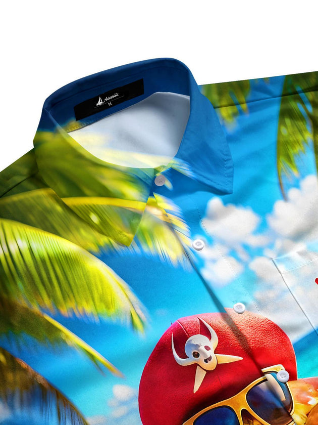men's tropical shirt side view