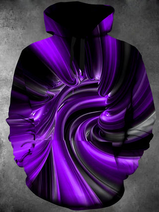Men's novelty graphic long sleeve hoodie side view