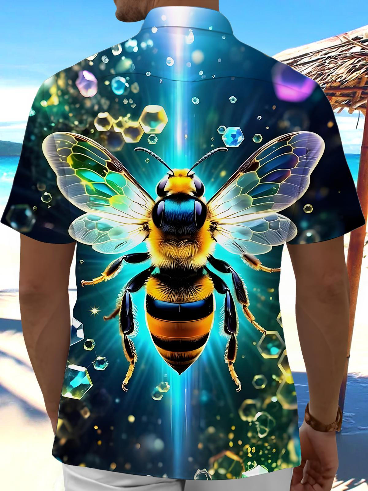 Bee Men's Pocket Short Sleeve Shirts