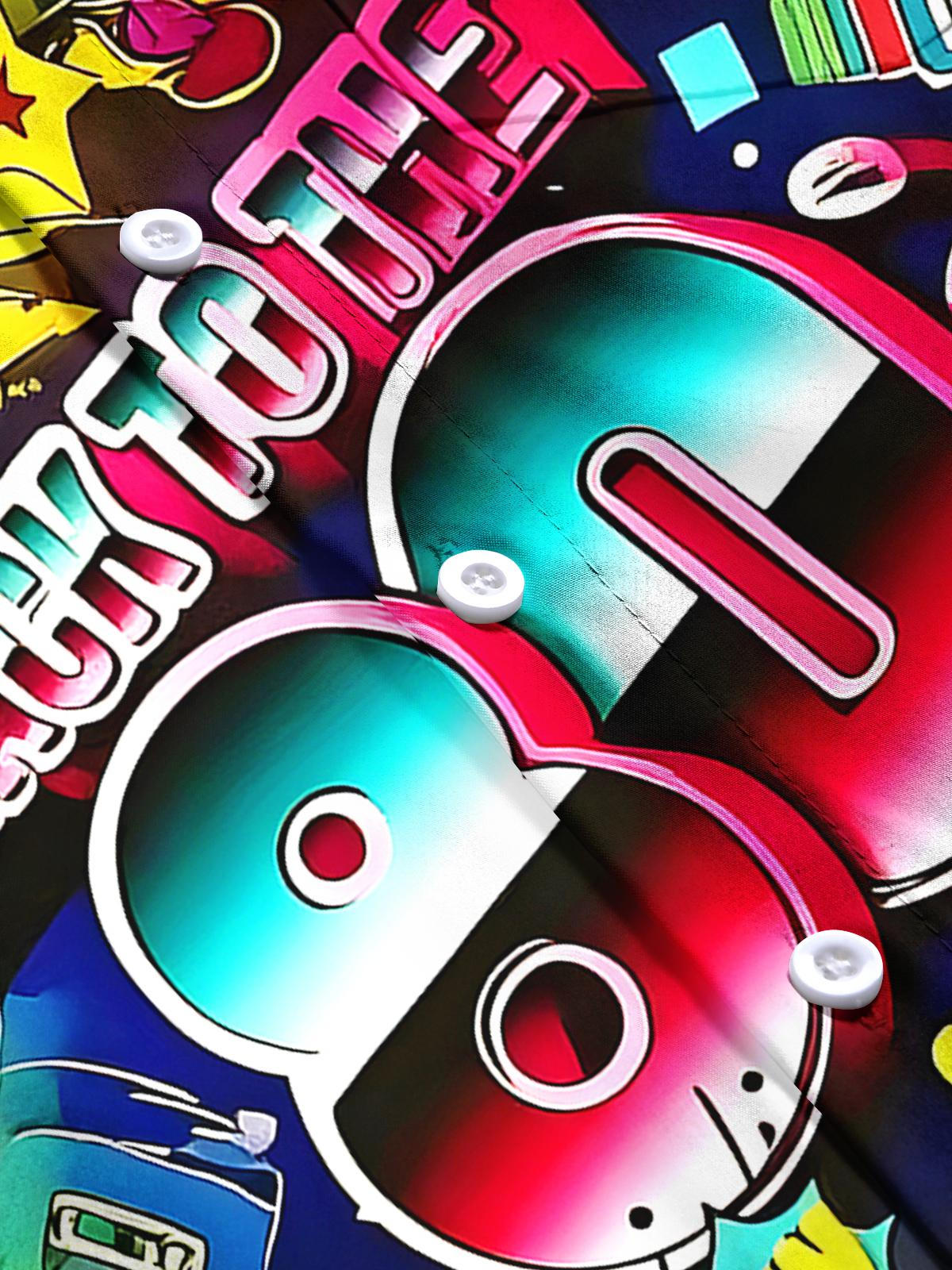 Back To The 80s Men's Pocket Short Sleeve Shirts