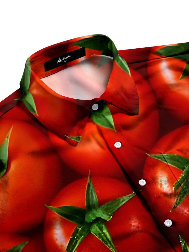men's short sleeve shirt side view