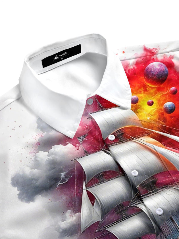 men's short sleeve shirt side view