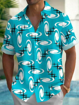 Men's pocket short sleeve shirt front view