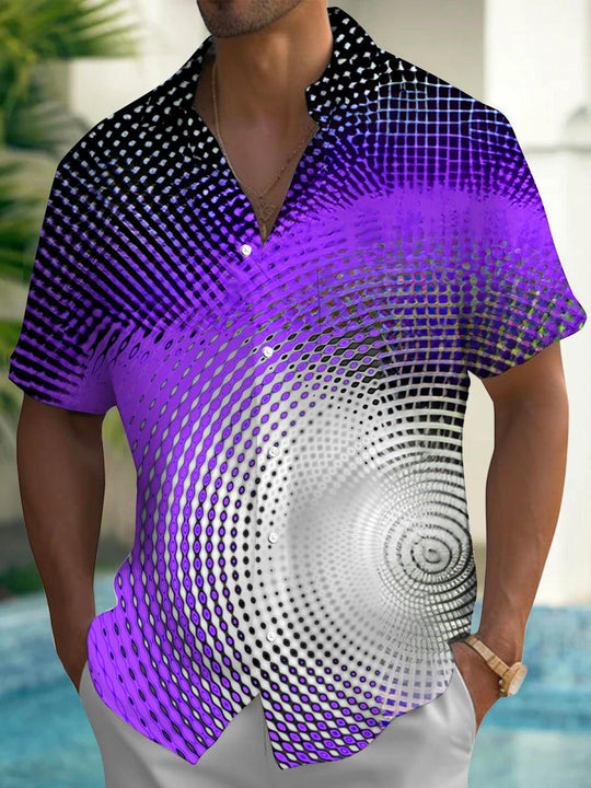 men's patterned sweater shirt front view