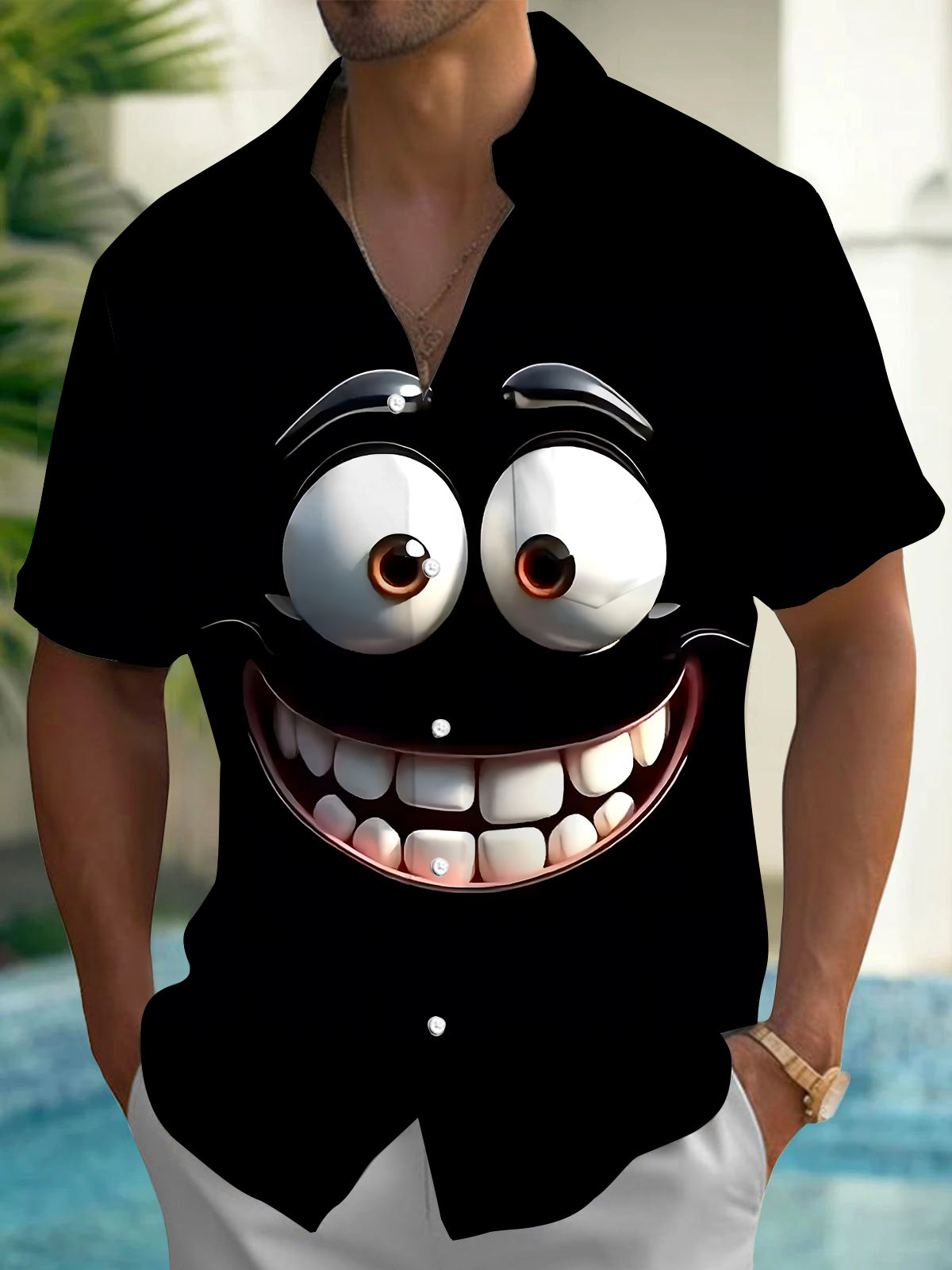 Funny Men's Pocket Short Sleeve Shirts