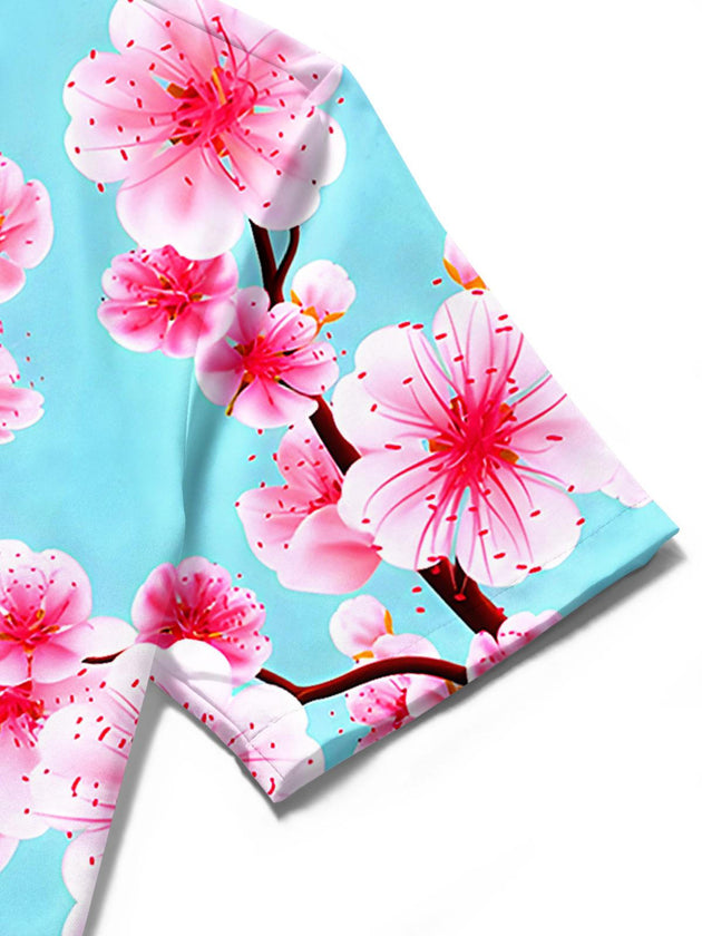 men's Hawaiian shirt close-up short sleeve