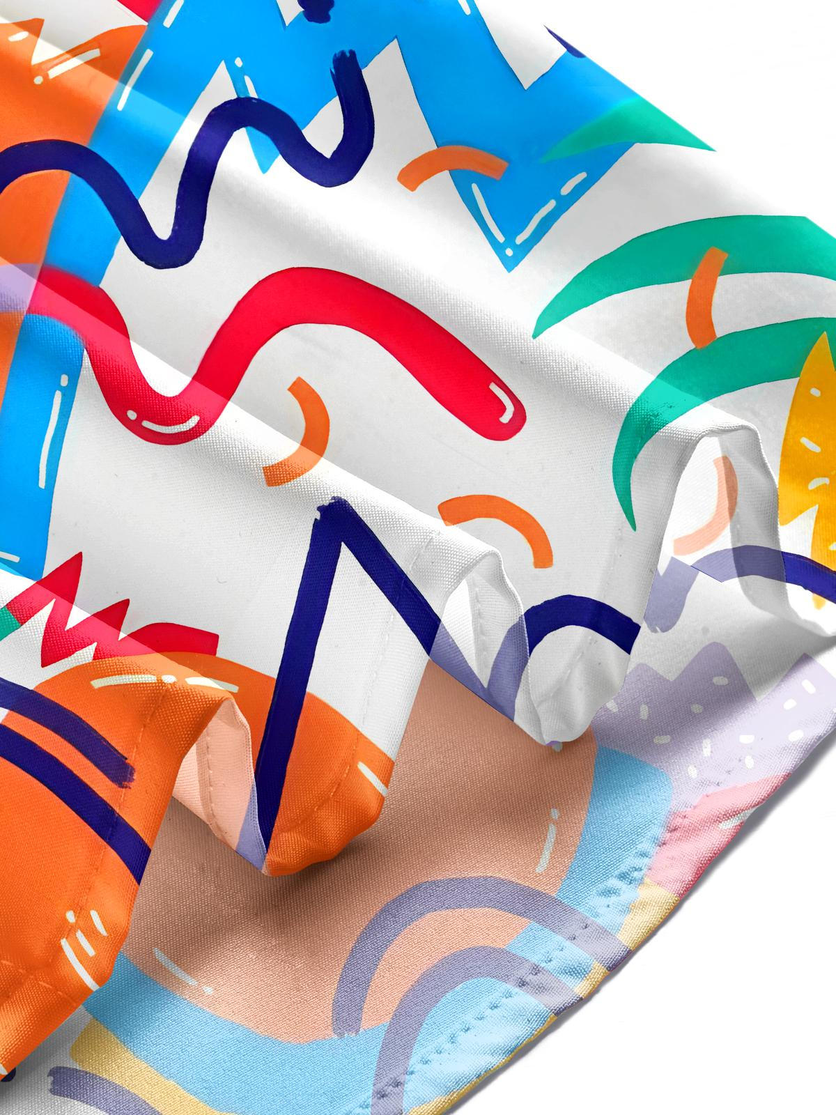 Geometry Men's Pocket Short Sleeve Shirts