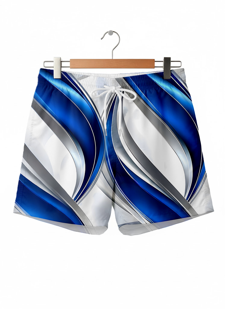 Abstract Men's Print Pocket Shorts