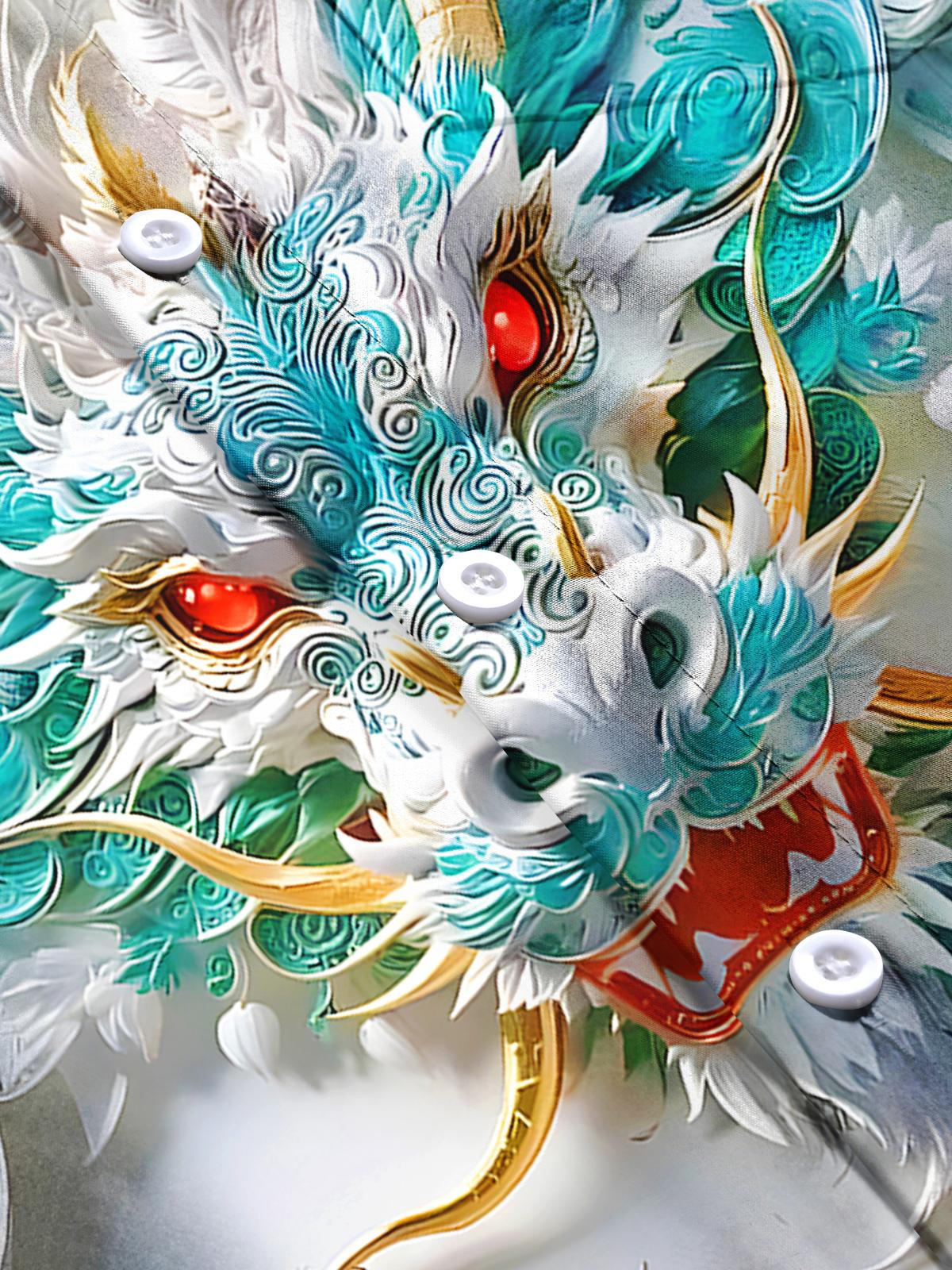 Dragon Men's Pocket Short Sleeve Shirts