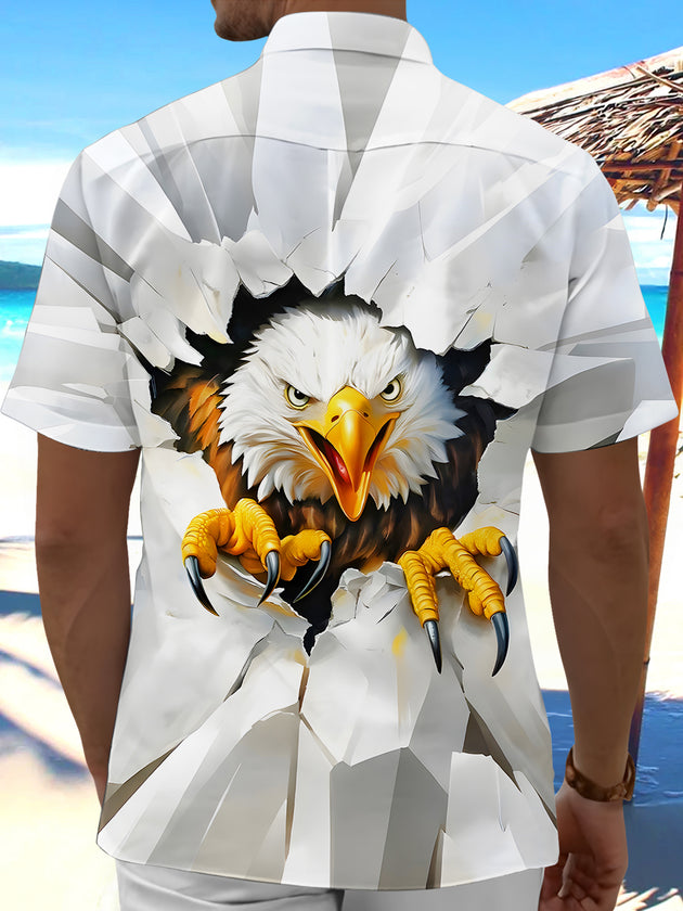 men's patriotic shirt back view
