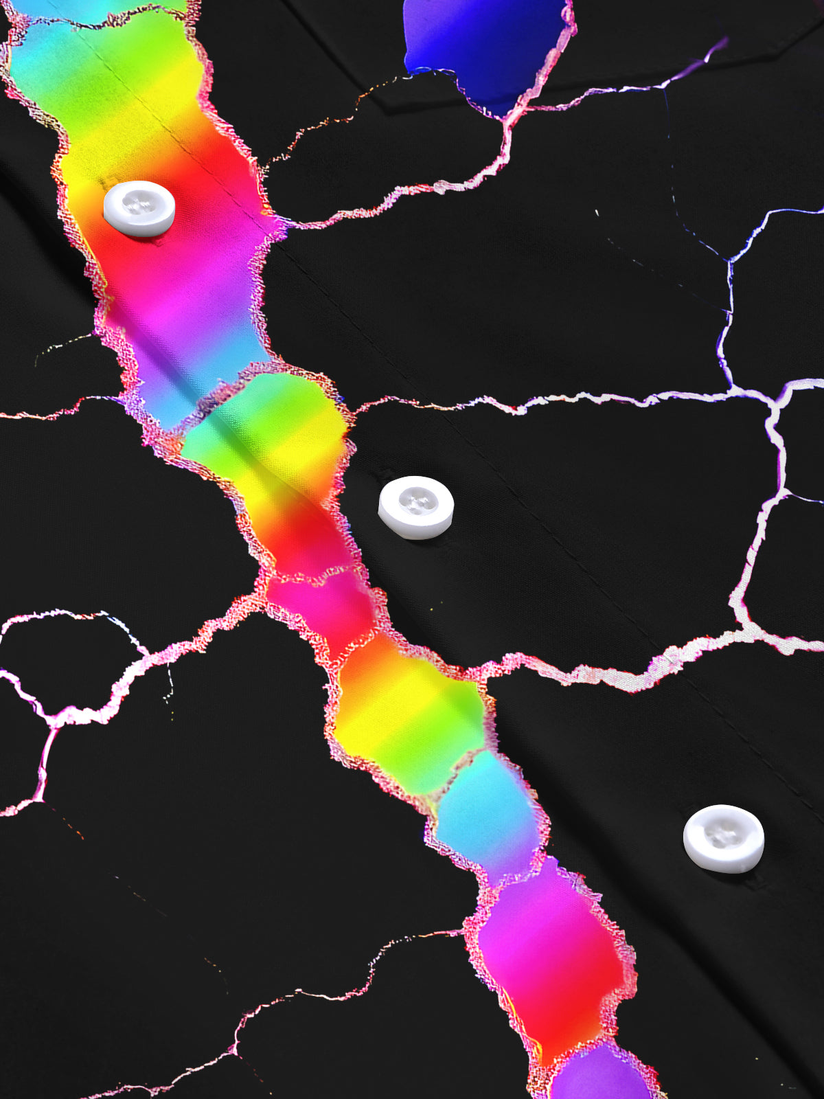 Abstract Men's Pocket Long Sleeve Shirts