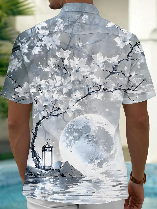 men's botanical shirt side view