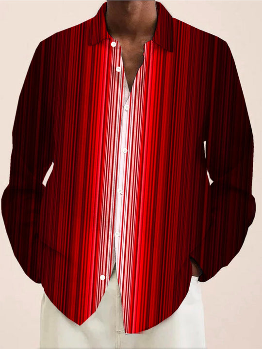 men's gradient print shirt front view