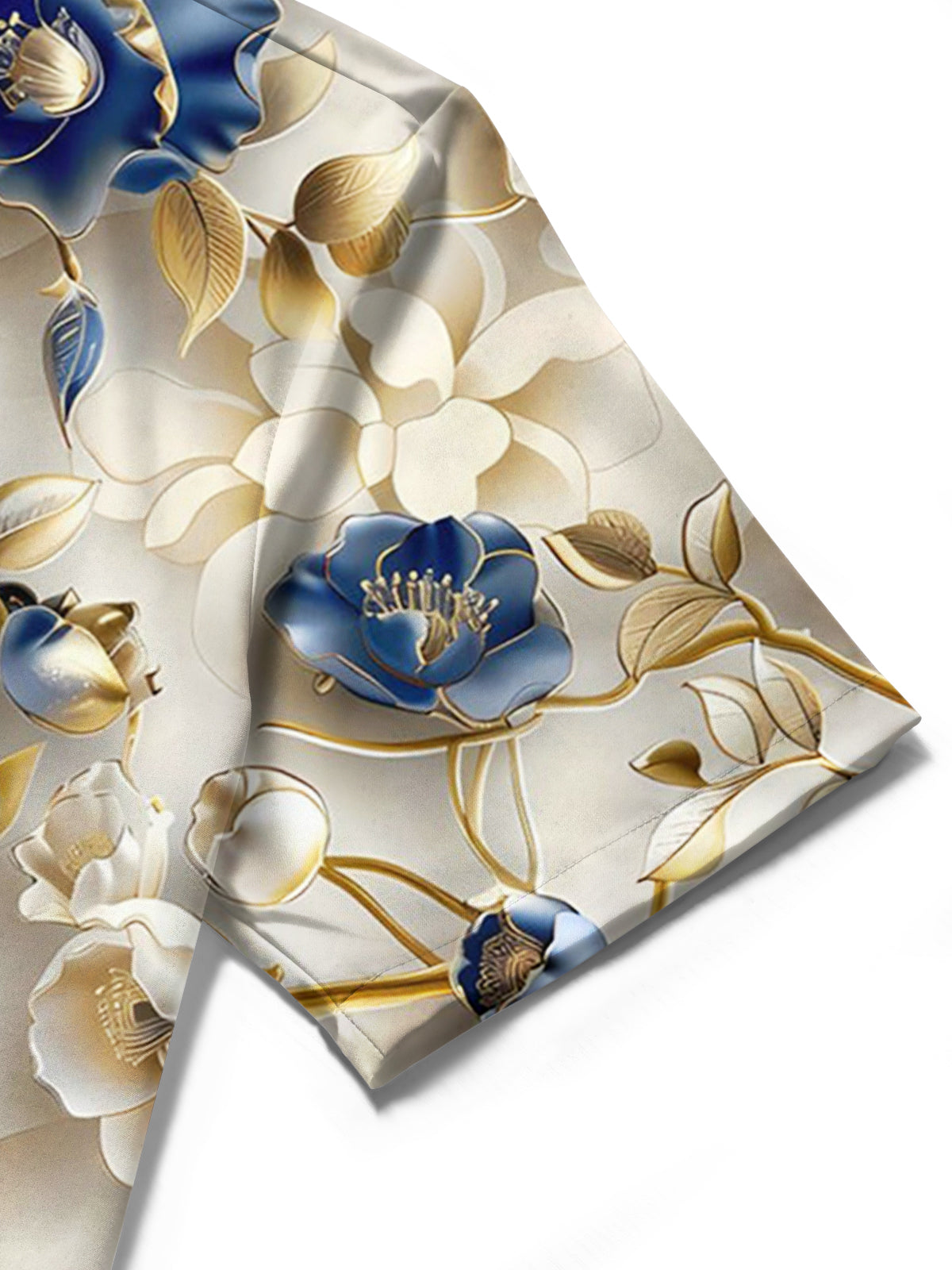 Floral Men's Pocket Short Sleeve Shirts