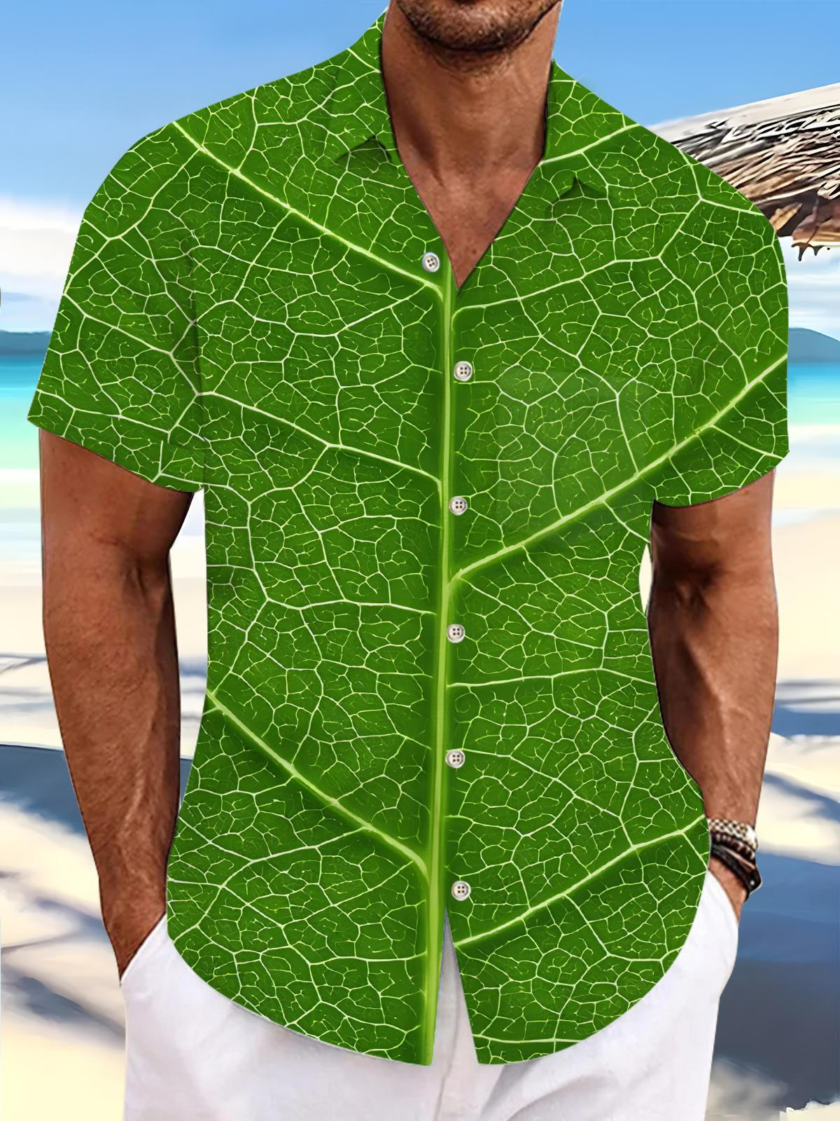 Leaf Men's Pocket Short Sleeve Shirts