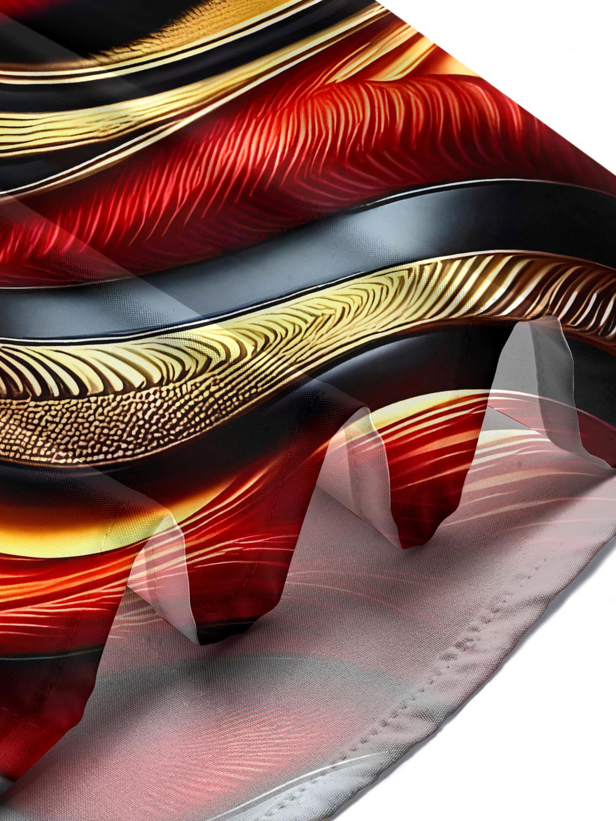 Abstract Men's Pocket Long Sleeve Shirts