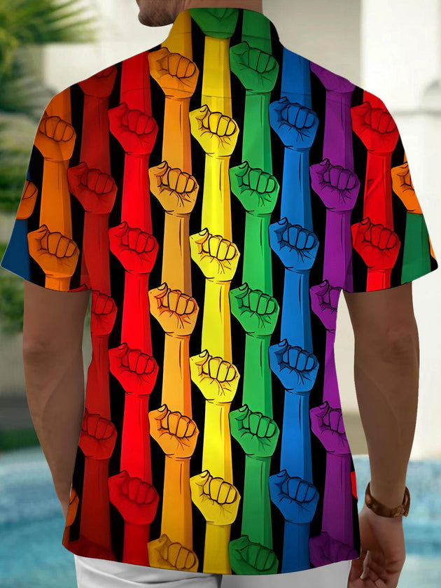 men's pocket shirt back view