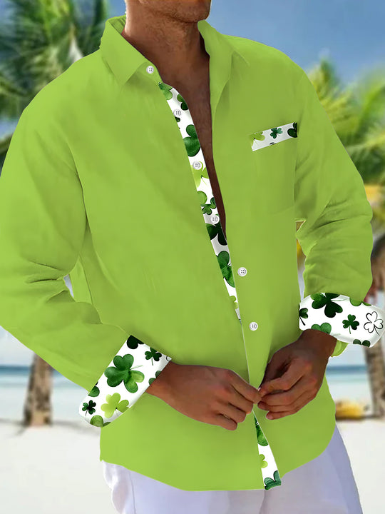men's shirt front view