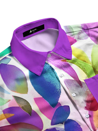 men's short sleeve shirt side view