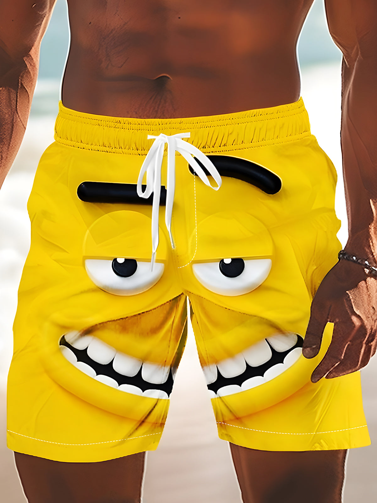 Funny Men's Print Pocket Shorts