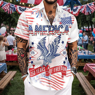 men's button up shirt Independence Day view 21