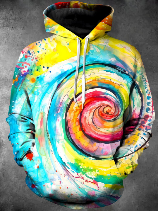 men's tie dye shirt front view
