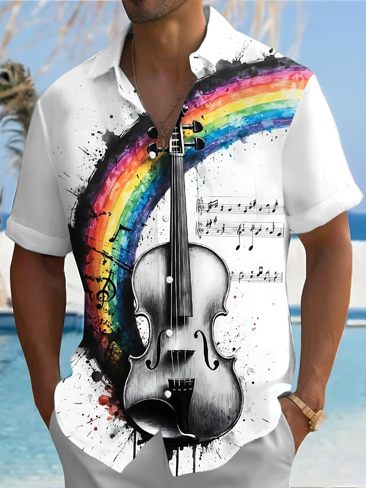 men's shirt front view