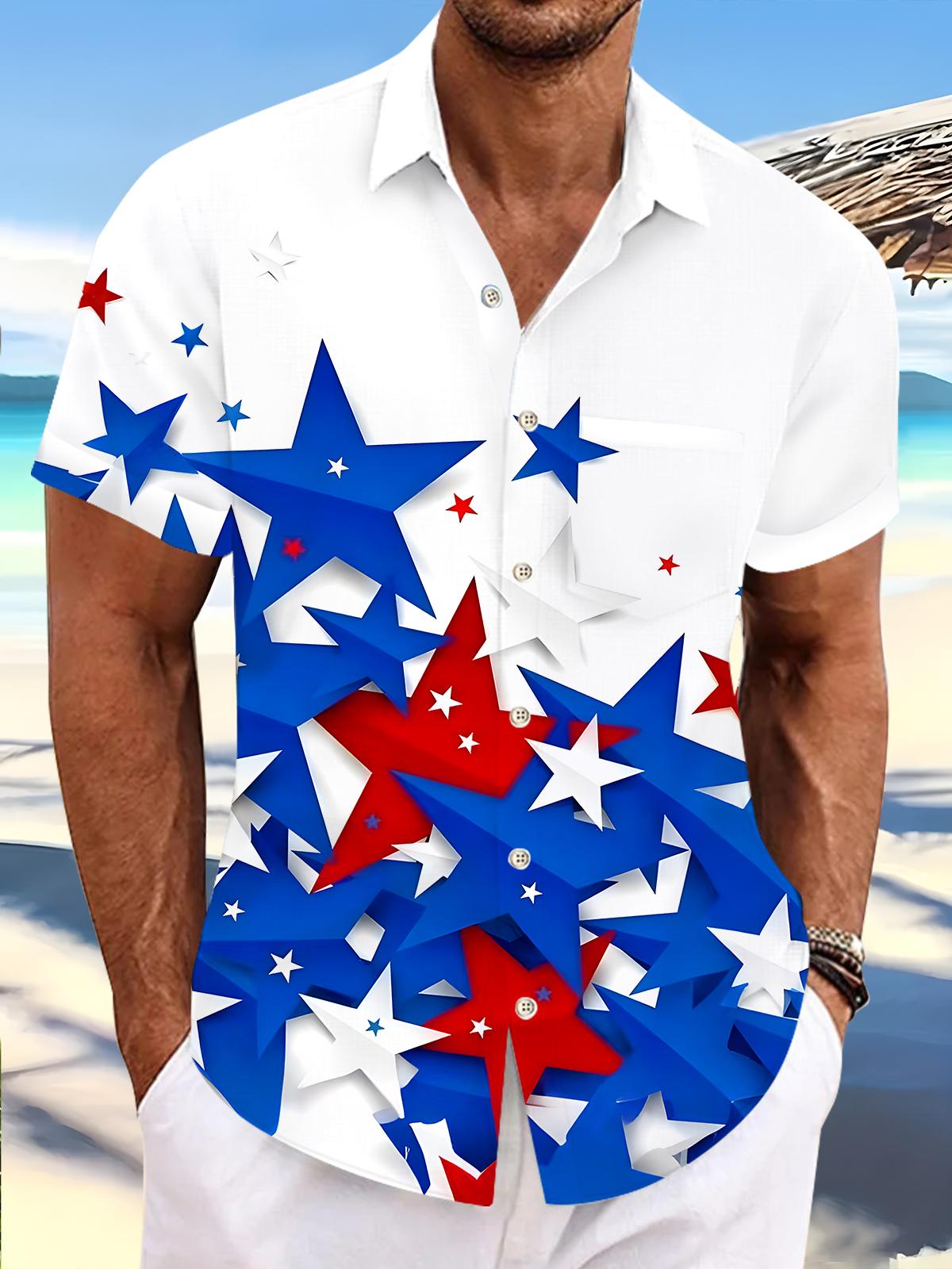 men's shirt front view Independence Day
