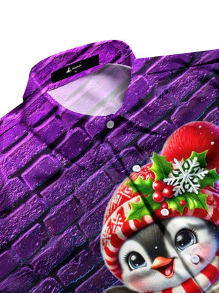 men's festive shirt side view