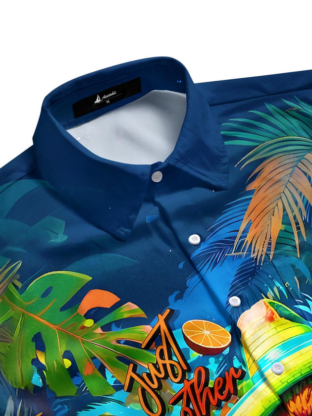 men's tropical shirt side view