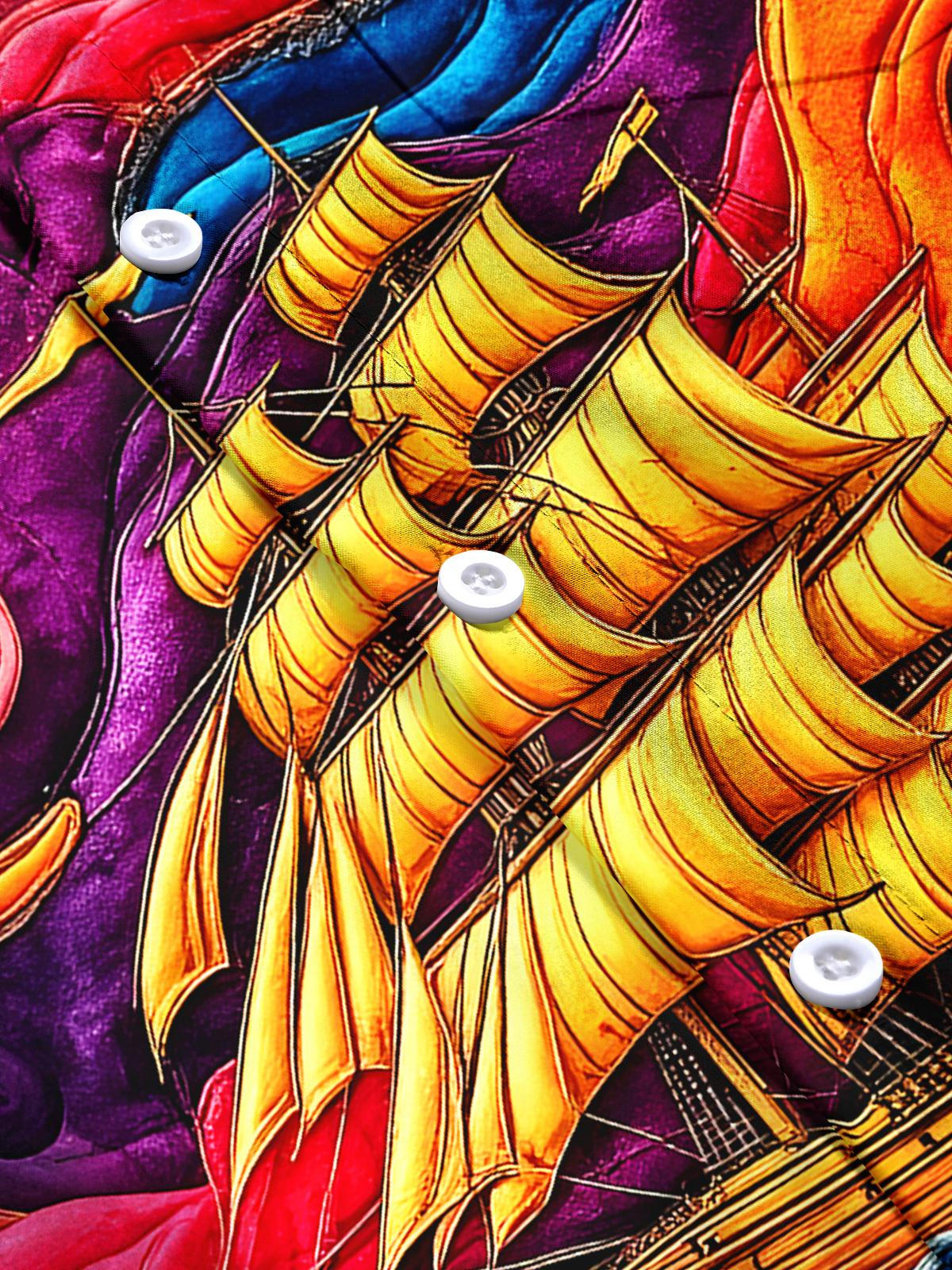 Boat Men's Pocket Short Sleeve Shirts