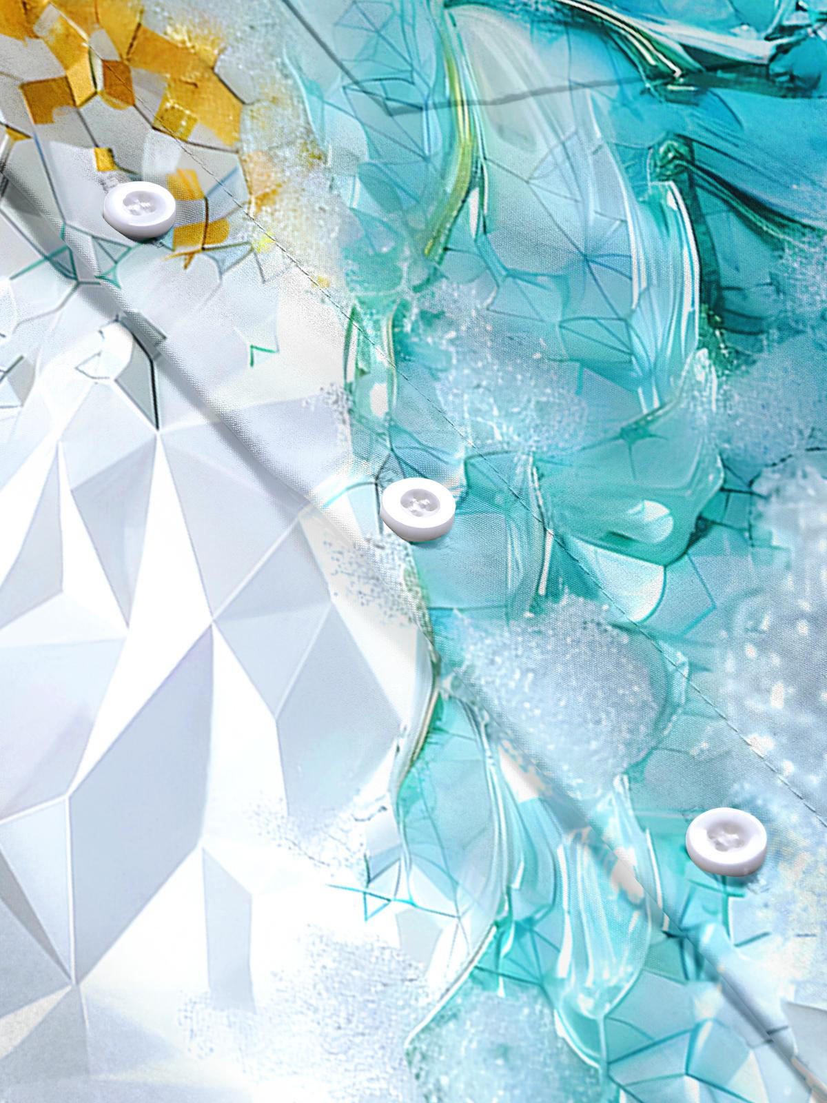 Geometry Men's Pocket Short Sleeve Shirts