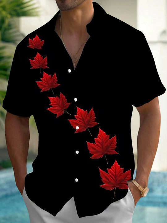 men's map print shirt front view