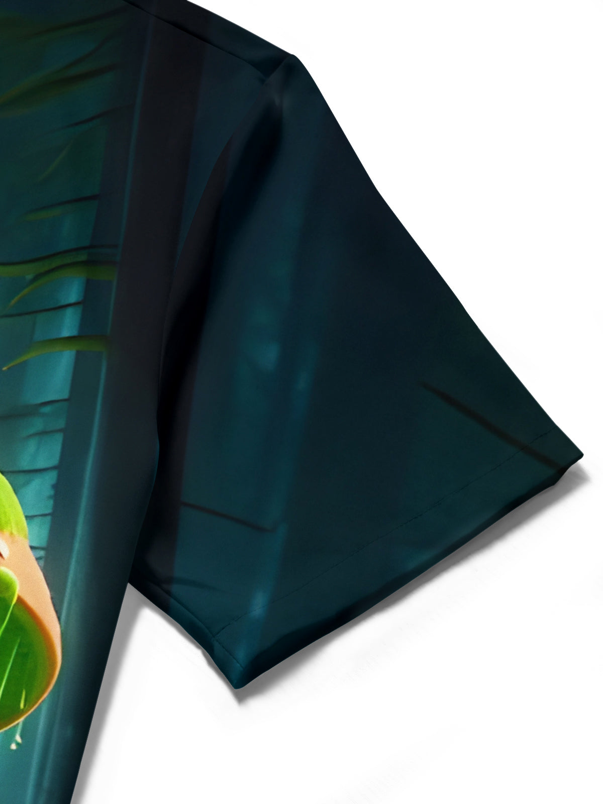 Mushroom Print Men's Pocket Short Sleeve Shirts