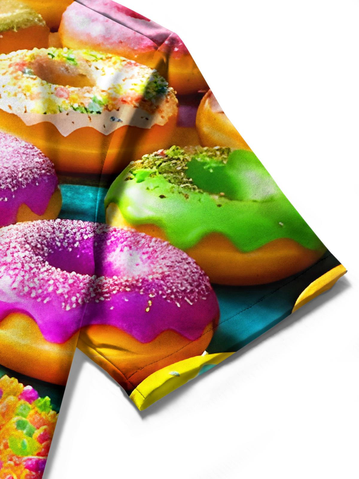 Donut Men's Pocket Short Sleeve Shirts